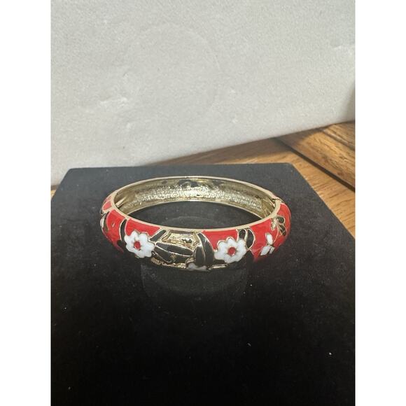 Sequin Nordstrom Multicolor Gold Tone Statement Enamel Bangle Bracelet # 224 - Picture 1 of 3